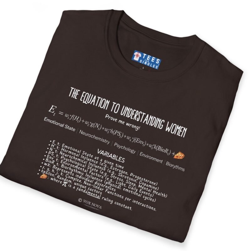 The Equation to Understanding Women (Prove Me Wrong) Look At The Fine FundaMENTAL Print! 📊❤️‍🔥Funny Tee by Tees For Singles