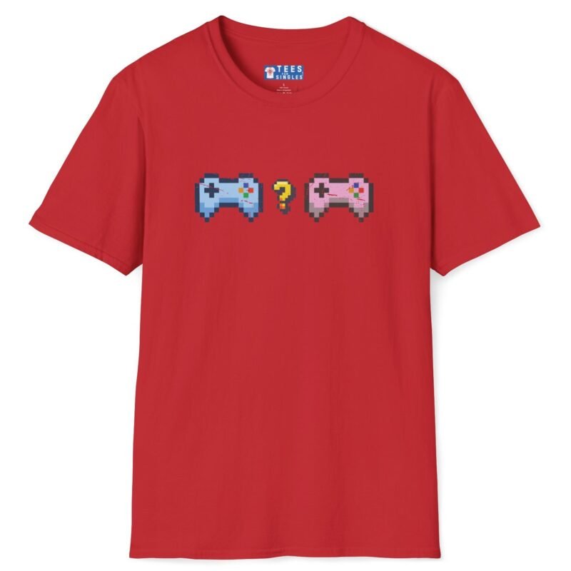 Looking for Player 2 Tee 🎮 (No Heart) Video Gamer Flirty T-Shirt Red by Tees For Singles