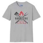 Barbecue Women’s Weekly Competition Chill & Grill In The Nude T-Shirt 🔥Vintage Design Sport Grey by Tees For Singles