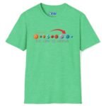 Show Me the Way to Uranus Tee 🪐😉 Funny Flirty T-shirt Heather Irish Green by Tees For Singles