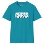 Checkmate Needs a Queen Tee ♟️👑 – For Single Chess Lovers T-Shirt Tropical Blue by Tees For Singles