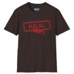 100% Halal Tee 🌙✨ Dark Chocolate by Tees For Singles