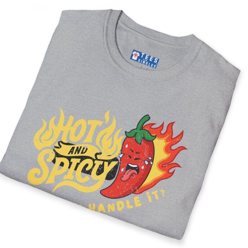 Hot And Spicy Can You Handle It? T-Shirt Vintage Distressed Design🌶️ by Tees For Singles