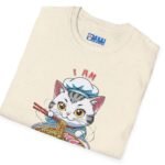 Cat Pho T-Shirt “I Am Hot Pho You” Cute Kawaii Ramen Cat Tee 🍜😼 by Tees For Singles