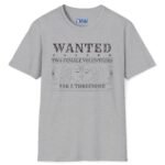 Wanted Two Females For A Threesome Premium T-Shirt Girls Graphics 😂 – Funny Vintage Distressed Design Sport Grey by Tees For Singles