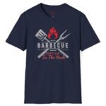Barbecue Women’s Weekly Competition Chill & Grill In The Nude T-Shirt 🔥Vintage Design Navy by Tees For Singles
