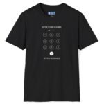 Enter Your Number (If You’re Single) Tee 📱💬 Banter T-shirt Black by Tees For Singles