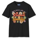 Groove Daddy – Come Dance With Me! Retro Flirty Tee 🌼🕺 Black by Tees For Singles