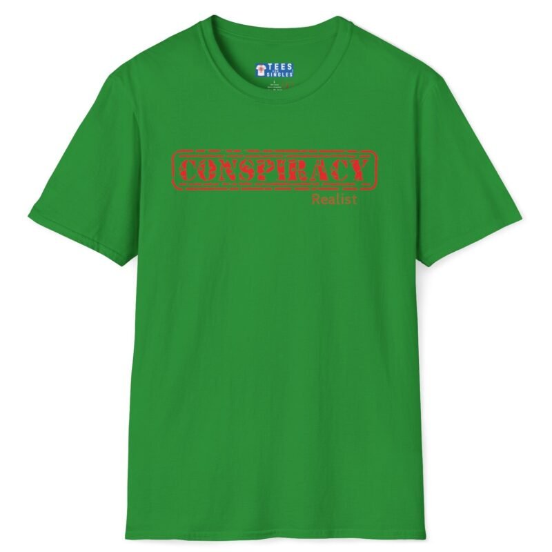 Conspiracy Realist Tee 🧐 Connect with Fellow Thinkers! 💡 Irish Green by Tees For Singles