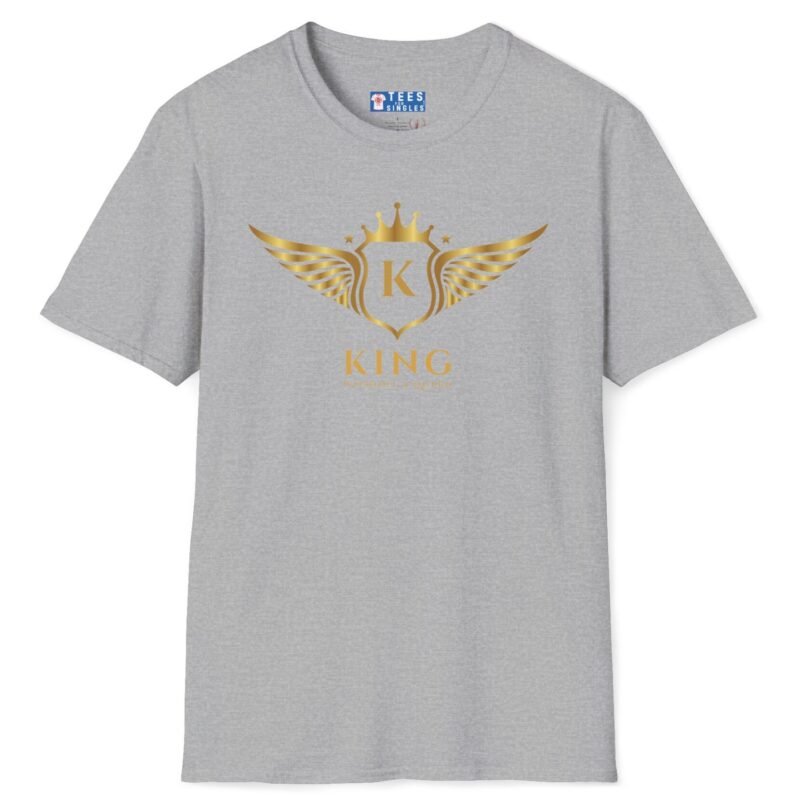 King Without A Queen (Find Your Queen) T-Shirt 👑 Tee Sport Grey by Tees For Singles