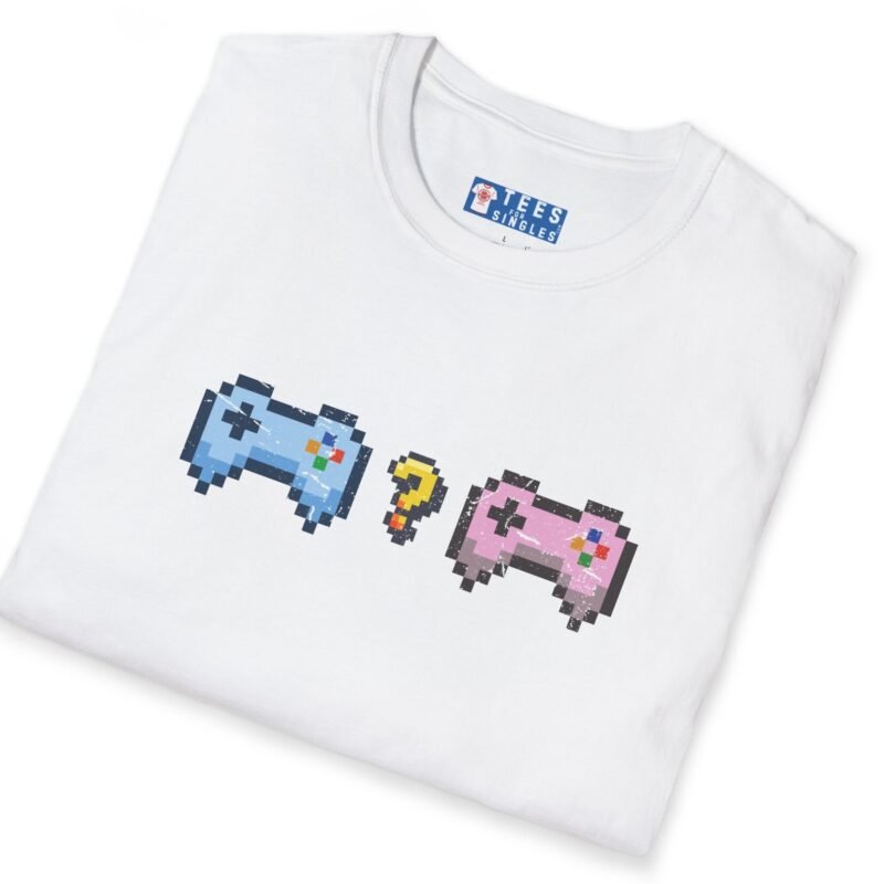 Looking for Player 2 Tee 🎮 (No Heart) Video Gamer Flirty T-Shirt White by Tees For Singles