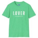 Lover – Approach At Your Own Risk Tee 😈🔥 ❤️🔥 Banter T-shirt Heather Irish Green by Tees For Singles