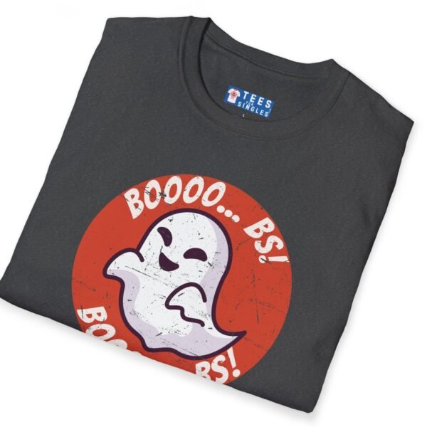 Boooo... BS! Premium Tee. Naughty Ghost Pun Halloween Shirt by Tees For Singles - Reaction Fashion