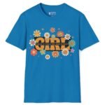 Girl 🌼 Holla If You Fine & Single Retro Flirty Tee Sapphire by Tees For Singles