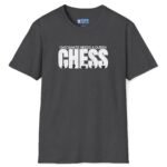 Checkmate Needs a Queen Tee ♟️👑 – For Single Chess Lovers T-Shirt Dark Heather by Tees For Singles