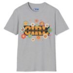 Girl 🌼 Holla If You Fine & Single Retro Flirty Tee Sport Grey by Tees For Singles