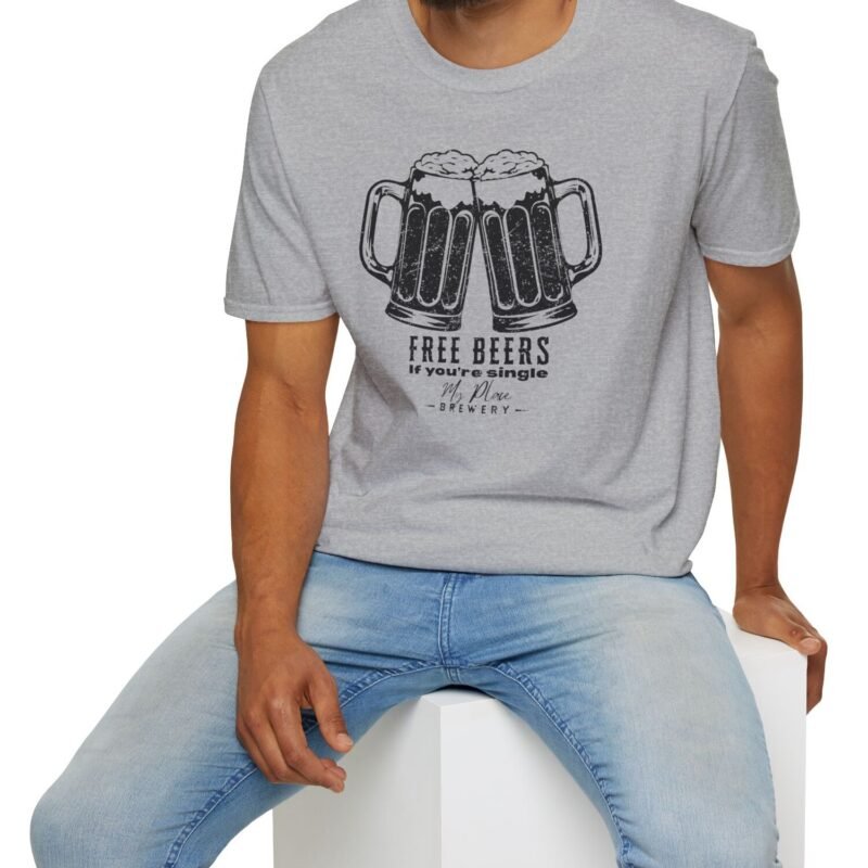 Free Beers If You’re Single My Place T-Shirt 🍻 Tee by Tees For Singles