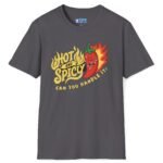 Hot And Spicy Can You Handle It? T-Shirt Vintage Distressed Design🌶️ Charcoal by Tees For Singles