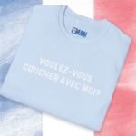 Voulez-Vous Coucher Avec Moi? Text Only Flirty Tee 🇫🇷❤️ Asking in French May Just Work! by Tees For Singles