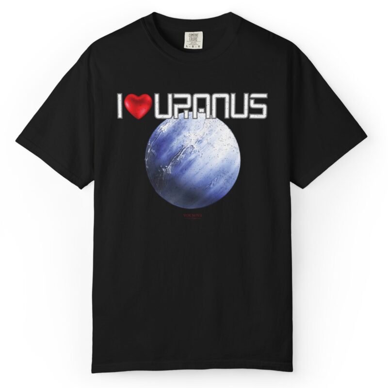I LOVE URANUS 😁😹🚀😂 Funny Unisex T-Shirt – Vintage Distressed Look & Feel by Tees For Singles