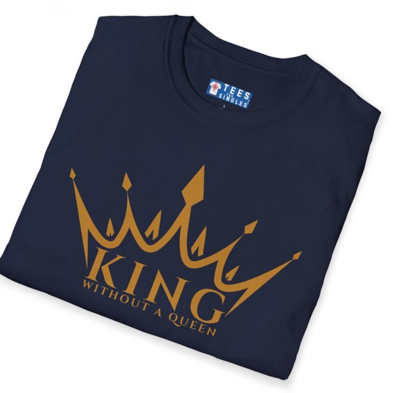 King Without a Queen Tee – Bold Single-Status Crown T-shirt by Tees For Singles