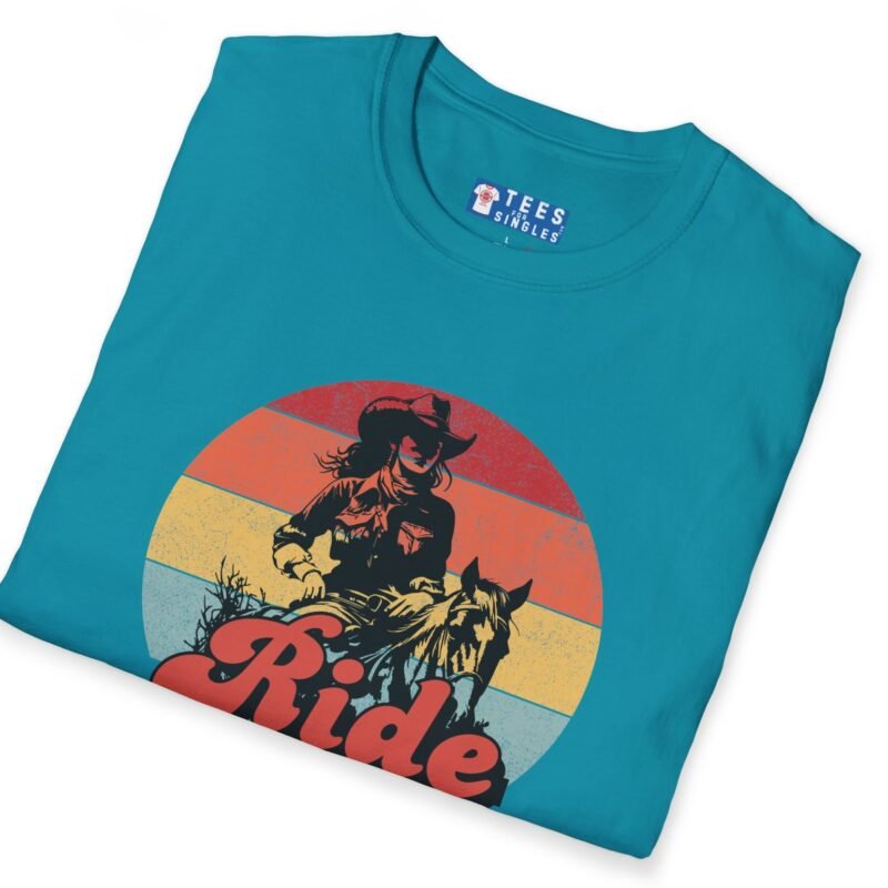 Ride Into the Sunset With Me! Premium Tee – Flirty Invite Cowboy Charm 🤠🌅 by Tees For Singles