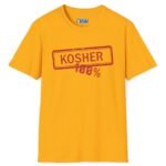 100% Kosher Tee To Find A Kosher Girl (Or Guy)💯 – Matchmaking T-shirt Gold by Tees For Singles