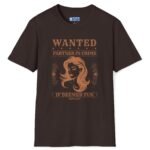Wanted: Partner-in-Crime (If Deemed Fun) Vintage Poster Tee 🖤 Dark Chocolate by Tees For Singles