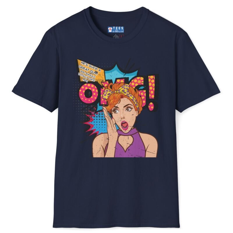 OMG! You Should Totally Date Him Premium Tee 💥😍 – Wearable Wingman T-Shirt Navy by Tees For Singles