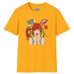 Quick, Give Him Your Number! Pop Art Tee 💥☎️ Wing Woman T-shirt Gold by Tees For Singles