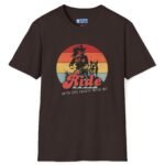 Ride Into the Sunset With Me! Premium Tee – Flirty Invite Cowboy Charm 🤠🌅 Dark Chocolate by Tees For Singles