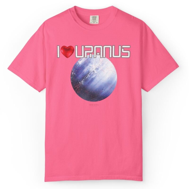 I LOVE URANUS 😁😹🚀😂 Funny Unisex T-Shirt – Vintage Distressed Look & Feel by Tees For Singles