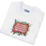 “No Longer Chronically Dating Online, IRL Only!” Retro Comic Design Tee 😎📵 by Tees For Singles