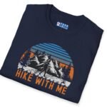 Hike With Me Retro Mountain Premium Tee 🏔️ by Tees For Singles
