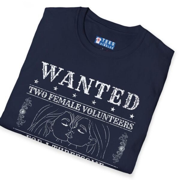 Wanted Two Females For A Threesome Premium T-Shirt Girls Graphics 😂 – Funny Vintage Distressed Design by Tees For Singles