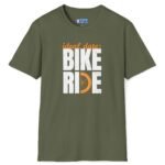 Bike Ride Ideal Date Tee 🚲💬 – Inviting T-Shirt Military Green by Tees For Singles
