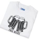 Free Beers If You’re Single My Place T-Shirt 🍻 Tee by Tees For Singles