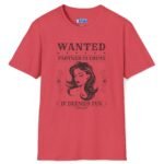 Wanted: Partner-in-Crime (If Deemed Fun) Vintage Poster Tee 🖤 Heather Red by Tees For Singles