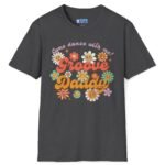 Groove Daddy – Come Dance With Me! Retro Flirty Tee 🌼🕺 Dark Heather by Tees For Singles