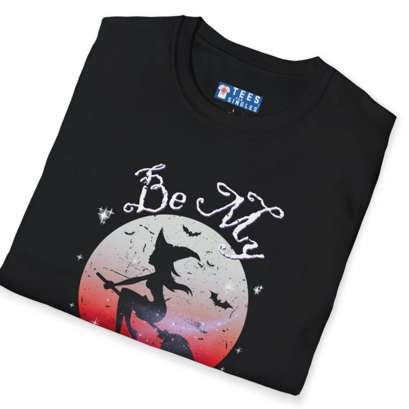 Be My Witch! 2 Premium Tee – Sexy Silhouette Halloween Shirt with Flirty Moon Art 🌕🖤 by Tees For Singles
