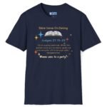 Bible Verse About Dating Tee ✨📖 Short: Wanna Come to a Party? Funny T-Shirt Navy by Tees For Singles