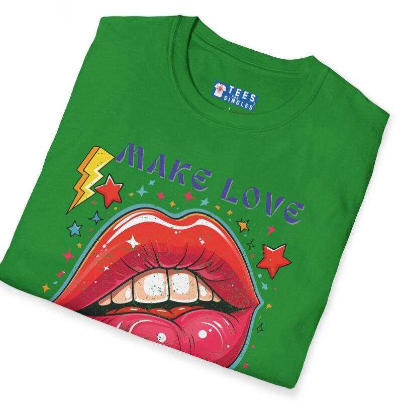 Make Love Not War Premium Tee 💋 Peace, Love & Good Sexy Vibes! Vintage Look ✨ by Tees For Singles