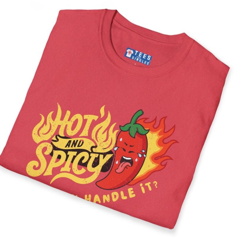 Hot And Spicy Can You Handle It? T-Shirt Vintage Distressed Design🌶️ by Tees For Singles