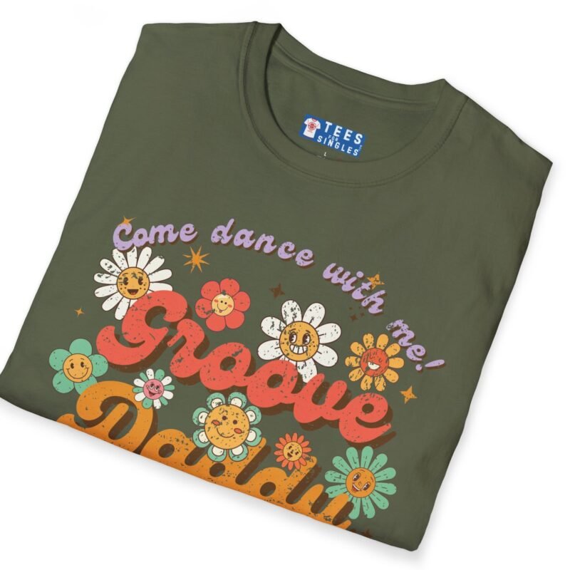 Groove Daddy – Come Dance With Me! Retro Flirty Tee 🌼🕺 by Tees For Singles