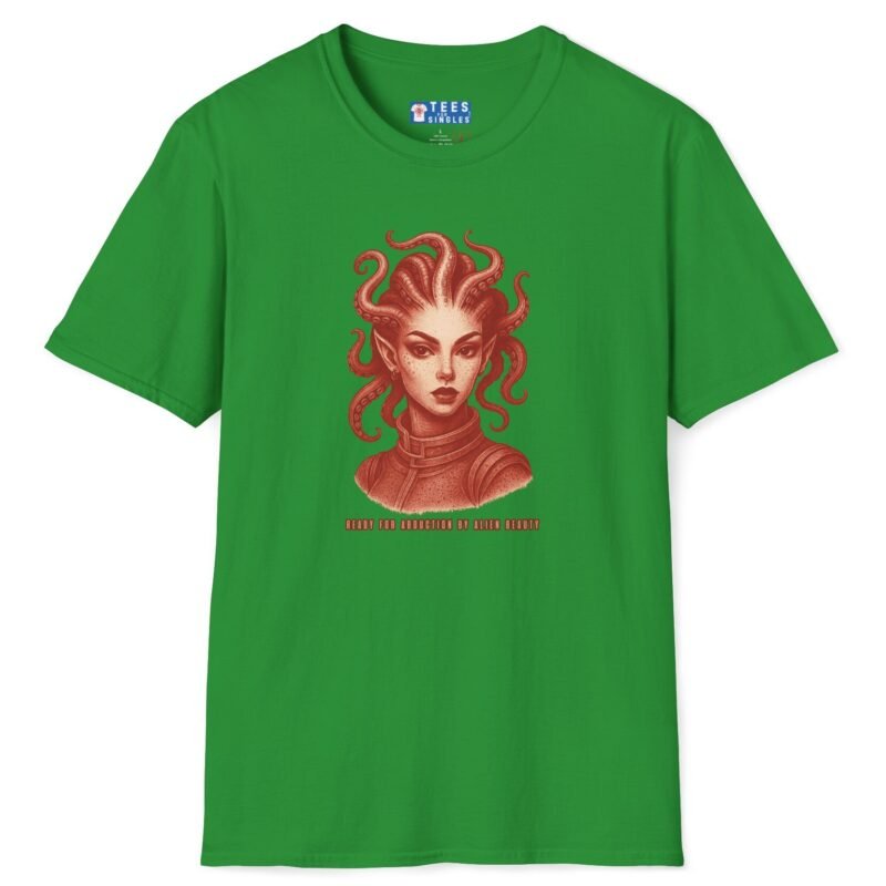 Ready for Abduction by Alien Beauty Premium Tee 👽✨ Irish Green by Tees For Singles