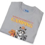 Seeking Fun Companion for Camping Tee ⛺🔥🐾- Vintage Look Cute Raccoon T-Shirt by Tees For Singles