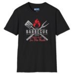 Barbecue Women’s Weekly Competition Chill & Grill In The Nude T-Shirt 🔥Vintage Design Black by Tees For Singles