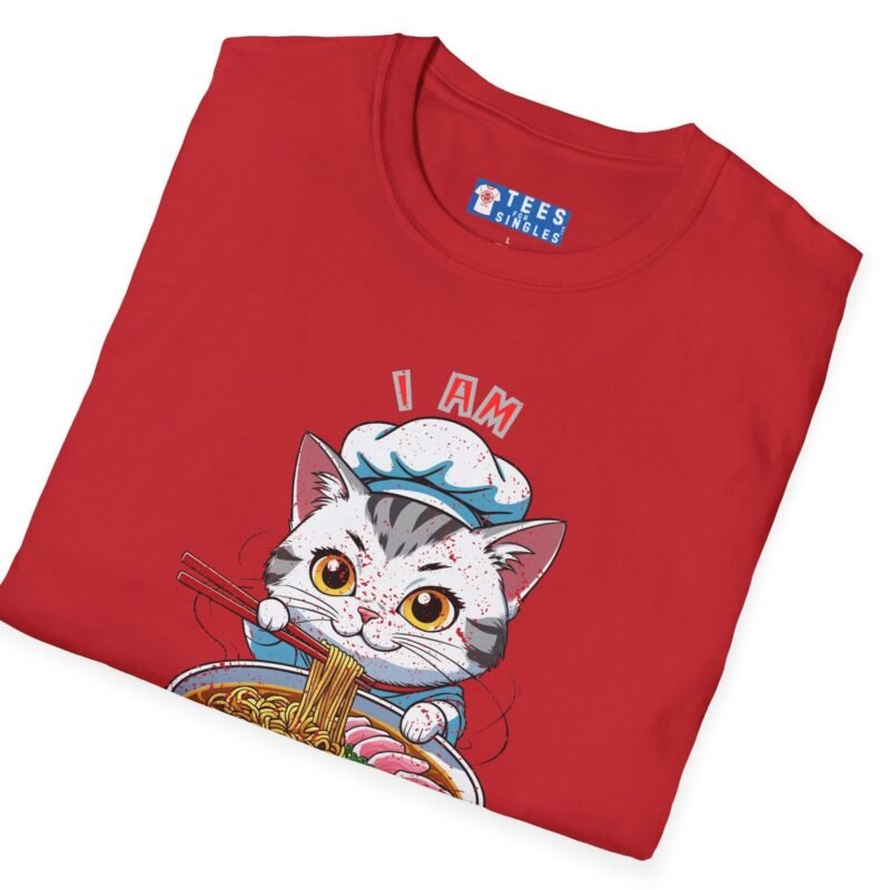 Cat Pho T-Shirt “I Am Hot Pho You” Cute Kawaii Ramen Cat Tee 🍜😼 by Tees For Singles