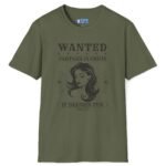 Wanted: Partner-in-Crime (If Deemed Fun) Vintage Poster Tee 🖤 Military Green by Tees For Singles