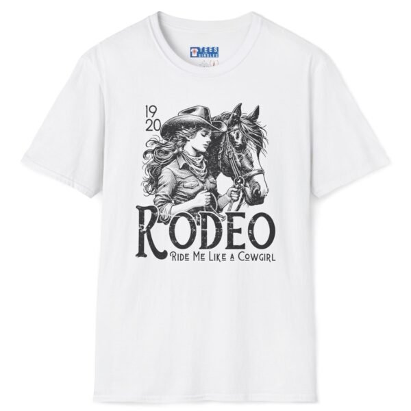 Rodeo • Ride Me (Subtle) Premium Tee 🤠🔥Distressed Design T-Shirt White by Tees For Singles